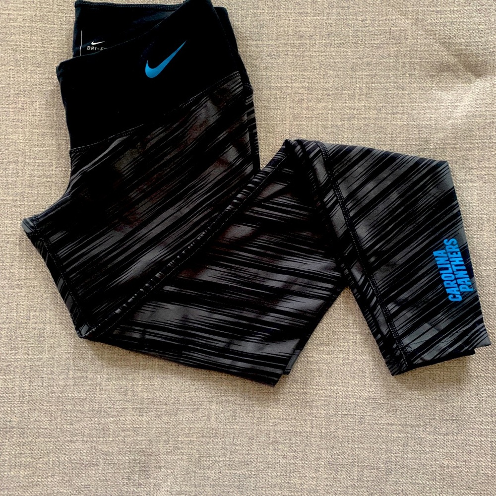 Nike Dri Fit workout pants- Team Apparel: Carolina Panthers